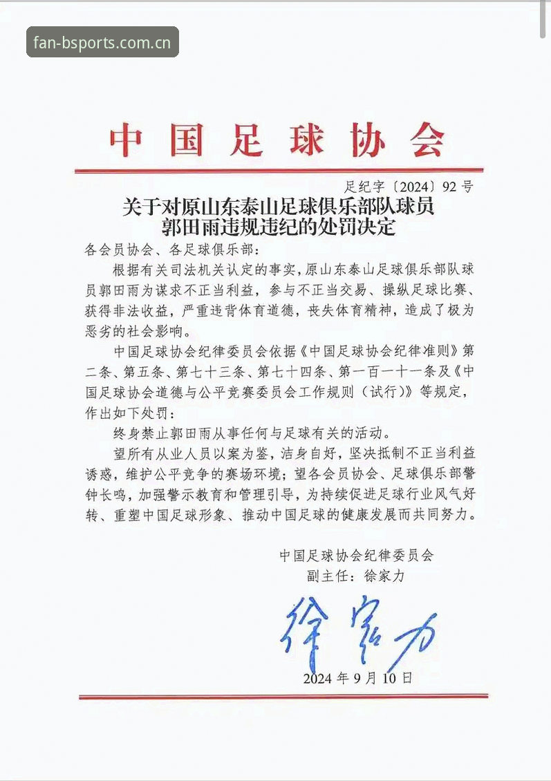 中国足协禁足名单解读指南：从行业震荡看体育生态重构